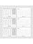 Siyah Beyaz Aylık Planlama 2026 Takvim, 2026 Masa Takvimi, Black White Monthly Planner Calendar 3