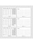 Siyah Beyaz Aylık Planlama 2026 Takvim, 2026 Masa Takvimi, Black White Monthly Planner Calendar 5