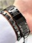 Özel Tasarım Fonksiyonlu Siyah Çelik Erkek Kol Saat+Bileklik 4