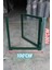 Bahçe Kapısı Panel Çit Tel Kapısı Kanatlı Kapı Yeşil 100 cm Yükseklik x 100 cm En 1