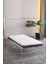 Limnihome Devon Metal Katlanır Karyola + Yatak (Beyaz) 1
