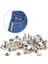 7 mm Nikel Metal Rivet 100 Takım 1