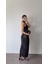 Halter Yaka Siyah Davet Elbisesi 2