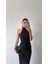 Halter Yaka Siyah Davet Elbisesi 3