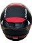 Jk Kask Yarım, Vizörlü Mat Siyah Kırmızı L 4