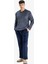 Pijama Takımı Regular Fit Çizgili Uzun Kollu Üst Welsoft Pelüş Uzun Alt A3443AX25WN 2