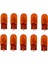 12V 5W T10 Dipsiz Park Ampul Sarı WY5W (10 Adet) 501A 2