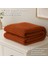 HB&Victory Waffle %100 Pamuk Premium Yatak Örtüsü Tarçın Renk Tek Kişilik 160X240 cm 6