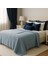HB&Victory Waffle %100 Pamuk Premium Yatak Örtüsü Deniz Mavisi Renk Çift Kişilik 230X250 cm 5