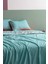 Yeni Sezon Allure King Size %100 Pamuk Nevresim Takımı - Turkuaz - Turkuaz 2