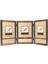 Frames Antik Kalay 5 x 7 Açılabilir Triple Fotoğraf Çerçevesi - Boncuk Sınır Tasarım 1
