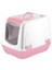 Mikopet Küçük Kapalı Kedi Tuvaleti Pembe 1