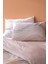 Yeni Sezon Suivre King Size %100 Pamuk Ranforce Baskılı Nevresim Takımı - Pudra - Pudra 3