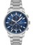 DK.1.10602.2 Lacivert Gümüş Chronograph Takvimli Çelik Kordonlu Erkek Kol Saati 1
