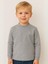 Çocuk Pamuklu Basic Yarım Dik Yaka Uzun Kollu T-Shirt 1