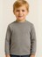 Çocuk Pamuklu Basic Yarım Dik Yaka Uzun Kollu T-Shirt 3