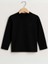 Çocuk Pamuklu Basic Yarım Dik Yaka Uzun Kollu T-Shirt 5
