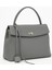 %100 Hakiki Deri Kadın Omuz ve El Çantası – Gri 1