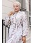 Desenli Tesettür Elbise 2