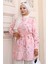Desenli Tesettür Gömlek Pembe 704 1