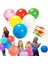 50 Adet Vıp Italyan Malı Rgb Punch Balloon Yüksek Kalite Lastikli Balon 45 cm Balon Baskılı Balon 6