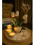 7 Parça Dekoratif Sunum - Istiridye Vazolu Deniz Temalı Tealight Mumluk Seti 1