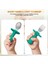 Yeşil Renk Figürlü Premium Çocuk Bpa Free Silikon Sap Paslanmaz Çelik Uçlu Çatal-Kaşık Set 9+ Ay 3