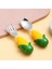 Mısır Figürlü Premium Çocuk Bpa Free Silikon Sap Paslanmaz Çelik Uçlu Çatal-Kaşık Set 9+ Ay 4