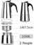 Inox Moka Pot - Paslanmaz Çelik Profesyonel Moka Pot - 100 ml 722055 2