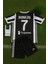 Cristiano Ronaldo Juventus 2018/19 Sezon Siyah Beyaz Retro Çocuk Forması 4 Parça Forma+Şort+Çorap+Biliklik 4