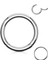 %100 316 L Cerrahi Çelik Kilitli Halka Piercing-Halka Çapı 6mm(En Küçük)-1 Adet 2