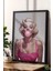 Sakız Çiğneyen Marilyn Monroe Modern Portre Çerçeveli Tablo - Pop Art Poster Tablo 1