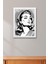 Siyah Beyaz Kadın Portresi Çerçeveli Tablo - Pop Art Poster Tablo 2