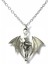 Gothic Kanatlı Iskelet Desen Unisex Kolye – Metal Zincirli, Gotik ve Karizmatik Tasarım 1