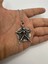 Pentagram Iskelet Kolye Metal Zincir Erkek Kadın Trend Aksesuar 1