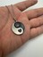 Ying Yang Aşk ve Denge Temalı Unisex Kolye – Siyah Beyaz Sembol Tasarımlı, Metal Zamak Zincirli 1
