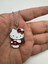 Hello Kitty Çilek Desen Kırmızı Kolye – Metal Zincirli Sevimli Sanrio Takı 1
