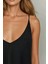 Kadın V -Yaka A-Form Maxi Elbise Black 4