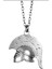 Miğfer Desen Gladyatör Şövalye Truva Kolye – Metal Zincirli Unisex Mitolojik Aksesuar 1