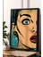 Şaşırmış Kadın Pop Art Çerçeveli Tablo - Pop Art Poster Tablo 1