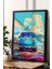 Volkswagen Minibüs Retro Çerçeveli Tablo - Pop Art Poster Tablo 1
