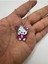 Hello Kitty Mor Renkli Desen Kolye – Metal Zincirli Sevimli Karakter Takısı 1