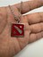 Dota Oyun Logolu Desen Unisex Kolye – Metal Zamak Kaplama Gamer Takı Aksesuarı 1