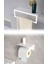 Metal Modern Banyo Askılığı ve Tuvalet Kağıtlığı Ikili Set | Siyah – Beyaz | Paslanmaz, Dayanıklı ve Şık Tasarım 1