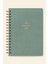 A5 Spiralli Sert Kapak Keten Noktalı Tarihsiz Not Defteri Yeşil 3