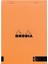 Çizgili Iki Renk Kapaklı Bloknot, Turuncu, 148X210 mm 1