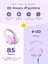 LED Işıklı Güvenli Ses Sınırlı 85 Saat Oynatma Süreli Bluetooth Çocuk Kulaklığı Renkli 3