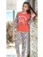 Kız Çocuk Desenli Pijama Takımı 1
