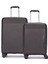 Benetton 2'li Set Orta ve Kabin Boy %100 Polipropilen Valiz Siyah 14BNT8001 1