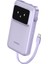 Uno Dahili Kablolu 10.000 Mah 30W Hızlı Şarj Powerbank, Mor, 35604B 3